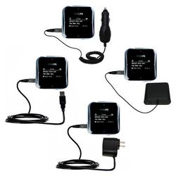 Gomadic Road Warrior Kit for the Philips GoGear SA2810 includes a Car & Wall Charger AND USB cable AND Batte