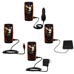 Gomadic Road Warrior Kit for the Samsung SGH-A737 includes a Car & Wall Charger AND USB cable AND Battery Ex