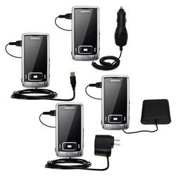 Gomadic Road Warrior Kit for the Samsung SGH-G800 includes a Car & Wall Charger AND USB cable AND Battery Ex