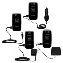 Gomadic Road Warrior Kit for the Samsung SGH-T439 includes a Car & Wall Charger AND USB cable AND Battery Ex
