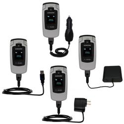 Gomadic Road Warrior Kit for the Samsung SGH-T619 includes a Car & Wall Charger AND USB cable AND Battery Ex