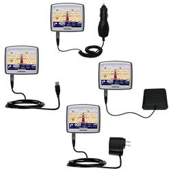 Gomadic Road Warrior Kit for the TomTom ONE Europe 22 includes a Car & Wall Charger AND USB cable AND Batter