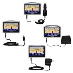Gomadic Road Warrior Kit for the TomTom ONE XL Europe includes a Car & Wall Charger AND USB cable AND Batter