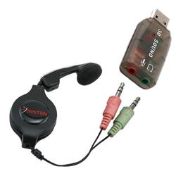 Eforcity SKYPE Intro Kit : Audio Adapter w/ Microphone Headset