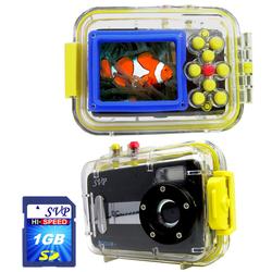 SVP Aqua 1231 BLACK- 12 MP Max. Digital Camera/ Video Recorder/ 8X Digital Zoom/ + 1GB SD Kit!