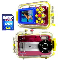 SVP Aqua 1231 RED- 12 MP Max. Digital Camera/ Video Recorder/ 8X Digital Zoom/ + 1GB SD Kit!