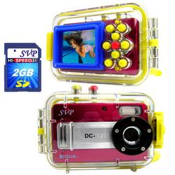 SVP Aqua 1231 RED- 12 MP Max. Digital Camera/ Video Recorder/ 8X Digital Zoom/ + 2 GB SD Kit!