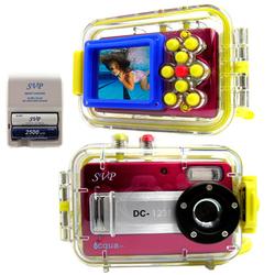 SVP Aqua 1231 RED- 12 MP Max. Digital Camera/ Video Recorder/ 8X Digital Zoom/ + Rechargeable Batt K