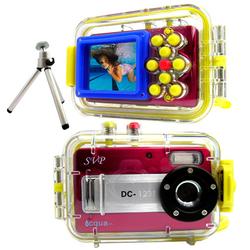 SVP Aqua 1231 RED- 12 MP Max. Digital Camera/ Video Recorder/ 8X Digital Zoom/ + Trpod Kit!