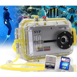 SVP Aqua 1251 Silver- 12 MP Max. Digital Camera/ Video Recorder/ 8X Digital Zoom/+ 1GB SD + AA Kit!