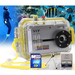 SVP Aqua 1251 Silver- 12 MP Max. Digital Camera/ Video Recorder/ 8X Digital Zoom/ + 2GB SD + AA +TRI