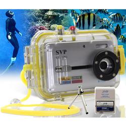 SVP Aqua 1251 Silver- 12 MP Max. Digital Camera/ Video Recorder/ 8X Digital Zoom/ + TRIPOD + AA Kit!