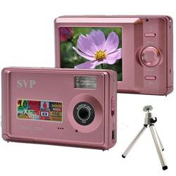 SVP Xthinn 1056 Pink - 10 MP Max. Digital Camera/ Video Recorder/ 4X Digital Zoom + Tripod Kit!