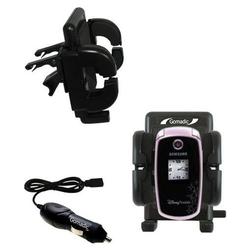 Gomadic Samsung DM-S105 Auto Vent Holder with Car Charger - Uses TipExchange