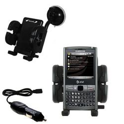 Gomadic Samsung EPIX Flexible Auto Windshield Holder with Car Charger - Uses TipExchange