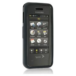 IGM Samsung Instinct M800 2 Case Combo Black+White Skin Silicone Cover New