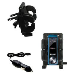 Gomadic Samsung Juke Auto Vent Holder with Car Charger - Uses TipExchange