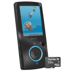 SanDisk Corporation SanDisk 16GB Sansa View MP3 Player with SanDisk 2GB microSD Card