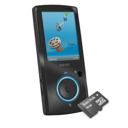 SanDisk Corporation SanDisk 16GB Sansa View MP3 Player with SanDisk 4GB microSDHC Card