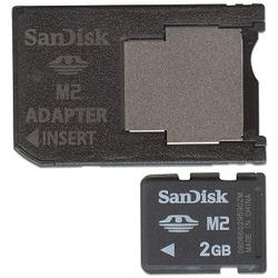 SanDisk 2GB Memory Stick Micro (M2) Card w/Adapter