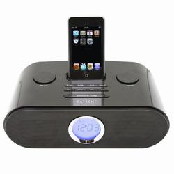 Satechi SP1-Curve Docking Alarm Clock Radio Speaker for iPod