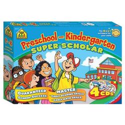 School Zone Preschool-Kindergarten Super Scholar 4-Pack - PC & Mac