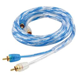EFX Scosche RCA Audio cable - 2 x RCA - 2 x RCA - 6ft - Blue, Clear