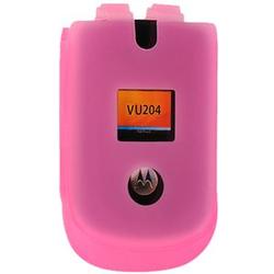 Wireless Emporium, Inc. Silicone Case for Motorola VU204 (Hot Pink)
