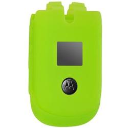 Wireless Emporium, Inc. Silicone Case for Motorola VU204 (Lime Green)
