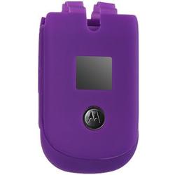 Wireless Emporium, Inc. Silicone Case for Motorola VU204 (Purple)