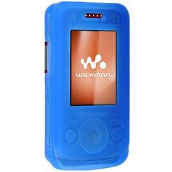 Wireless Emporium, Inc. Silicone Case for Sony Ericsson W760 (Blue)