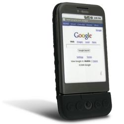 Eforcity Silicone Skin Case for HTC G1 Google - Black by Eforcity