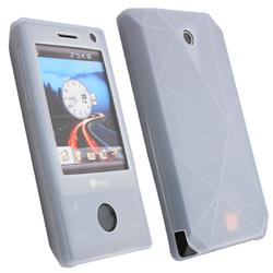 Eforcity Silicone Skin Case for HTC Touch Diamond P3700, Clear White by Eforcity