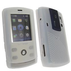 Eforcity Silicone Skin Case for LG Decoy VX8610, Clear White by Eforcity