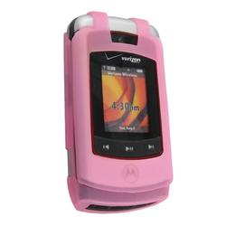 Eforcity Silicone Skin Case for Motorola Adventure V750, Pink - by Eforcity