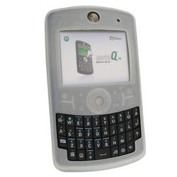 Eforcity Silicone Skin Case for Motorola Q9h, Clear White by Eforcity