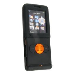 Eforcity Silicone Skin Case for Sony Ericsson W350, Black by Eforcity