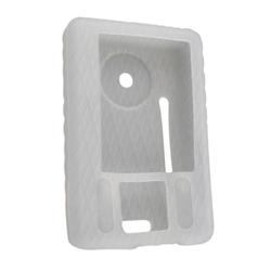 Eforcity Silicone Skin Case w/ Belt Clip for Creative Zen X-Fi, Clear White - by Eforcity