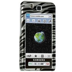 Wireless Emporium, Inc. Silver Zebra Snap-On Protector Case Faceplate for Samsung Behold T919