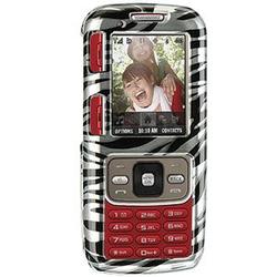 Wireless Emporium, Inc. Silver Zebra Snap-On Protector Case Faceplate for Samsung Rant SPH-M540