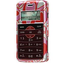 Wireless Emporium, Inc. Silver w/Red Hearts Snap-On Protector Case Faceplate for LG enV2 VX9100