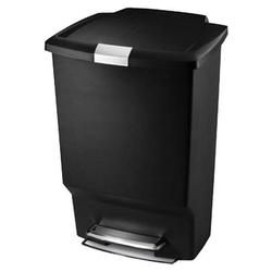 SIMPLEHUMAN Simplehuman Rectangular Plastic Step Can - Black