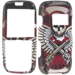 Wireless Emporium, Inc. Skull w/Guns Snap-On Protector Case Faceplate for LG Rumor LX260