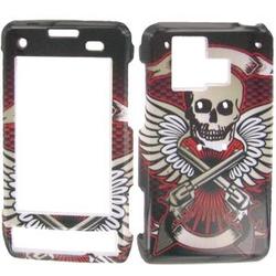 Wireless Emporium, Inc. Skulls w/Guns Snap-On Protector Case Faceplate for LG Dare VX9700