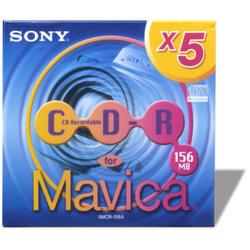 Sony 4x Mini CD-R Media - 156MB - 5 Pack (5MCR156A)