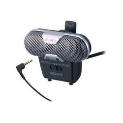 Sony ECM-719 One-Point Stereo Microphone - Electret - Lapel - 100Hz to 15kHz - Cable