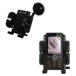 Gomadic Sony Ericsson G900 Flexible Car Windshield Holder - Brand