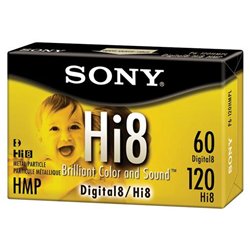 Sony Hi8 Videocassette - Hi8 - 120Minute (P6120MPRH)