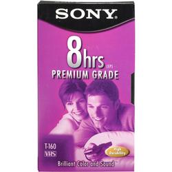 Sony T160VL/H Premium Grade VHS Videocassette - VHS - 160Minute - SP