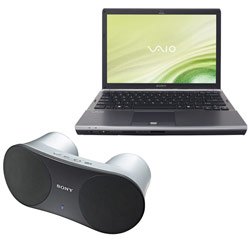 SONY VAIO RETAIL PRODUCTS Sony VAIO Laptop Intel Core 2 Duo T5800 2.0GHz, 4GB, 250GB, 13.3 WXGA, DVDRW, Bluetooth, Windows Vista Home Premium (Black) PLUS Sony Wireless Stereo Bluetooth